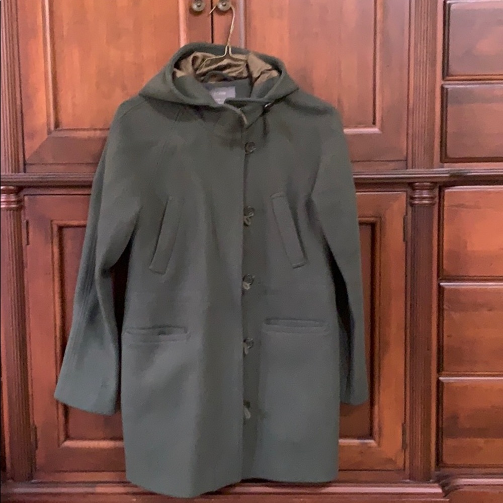 Women’s J.Crew Olive StadiumCloth Jacket